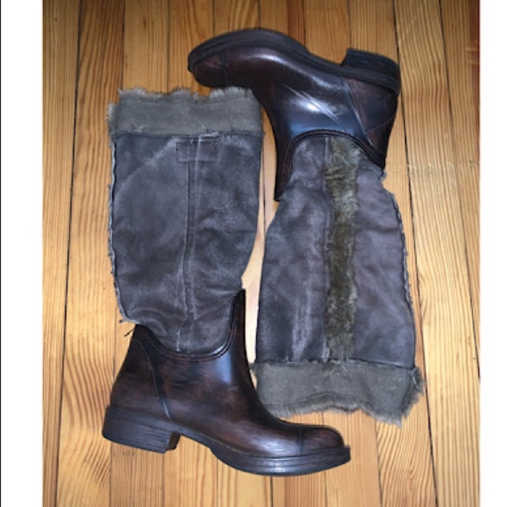 Lollipop Tall Rainboots...Color: Brown...Sz: 37/7